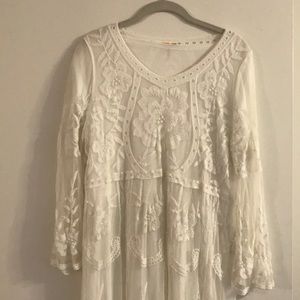 Orange Creek White Lace Dress